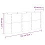Pflanzbeet Stahl Pulverbeschichtung silber 152x40x68 cm von vidaXL, Töpfe und Pflanzgefäße - Ref: Foro24-318897, Preis: 71,63...
