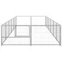 Silberner Zwinger 12 m² aus Stahl von vidaXL, Hundehütten und Zäune - Ref: Foro24-3082122, Preis: 259,02 €, Rabatt: %