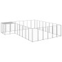 Silberner Zwinger 15,73 m² Stahl von vidaXL, Hundehütten und Zäune - Ref: Foro24-3082233, Preis: 424,83 €, Rabatt: %