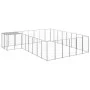 Silberner Zwinger 15,73 m² Stahl von vidaXL, Hundehütten und Zäune - Ref: Foro24-3082233, Preis: 420,85 €, Rabatt: %