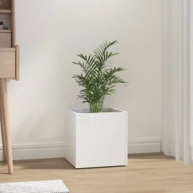 Pflanzgefäß aus glänzend weißem Sperrholz, 40 x 40 x 40 cm von vidaXL, Töpfe und Pflanzgefäße - Ref: Foro24-808798, Preis: 45...