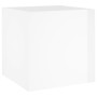 Glossy white plywood planter 40x40x40 cm by vidaXL, Pots and planters - Ref: Foro24-808798, Price: 46,25 €, Discount: %