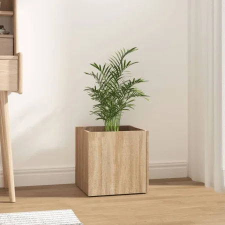 Sonoma oak plywood planter 40x40x40 cm by vidaXL, Pots and planters - Ref: Foro24-808795, Price: 37,87 €, Discount: %