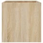 Jardinera madera contrachapada color roble Sonoma 40x40x40 cm de vidaXL, Maceteros y jardineras - Ref: Foro24-808795, Precio:...