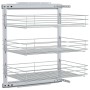 Abnehmbarer Küchenkorb 3 Ebenen silber 47x35x56 cm von vidaXL, Behälter für Küchenutensilien - Ref: Foro24-50970, Preis: 97,8...