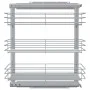 Removable 3-tier silver kitchen basket 47x35x56 cm by vidaXL, Kitchen utensil containers - Ref: Foro24-50970, Price: 95,95 €,...