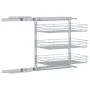 Abnehmbarer Küchenkorb 3 Ebenen silber 47x35x56 cm von vidaXL, Behälter für Küchenutensilien - Ref: Foro24-50970, Preis: 100,...
