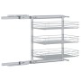 Abnehmbarer Küchenkorb 3 Ebenen silber 47x35x56 cm von vidaXL, Behälter für Küchenutensilien - Ref: Foro24-50970, Preis: 97,8...