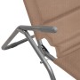 Klappbare Sonnenliege 2 Stück Textilene Stahl mit Taupe-Beschichtung von vidaXL, Liegen - Ref: Foro24-360174, Preis: 157,77 €...