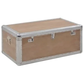 Solid fir wood storage box in brown, 91x52x40 cm by vidaXL, Storage trunks - Ref: Foro24-246124, Price: 194,04 €, Discount: %