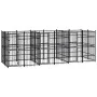 Outdoor steel dog kennel 11.06 m² by vidaXL, Dog kennels and fences - Ref: Foro24-3098011, Price: 1,00 €, Discount: %