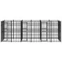 Outdoor steel dog kennel 11.06 m² by vidaXL, Dog kennels and fences - Ref: Foro24-3098011, Price: 1,00 €, Discount: %