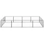 Steel dog kennel 12 m² black by vidaXL, Dog kennels and fences - Ref: Foro24-3082128, Price: 248,28 €, Discount: %
