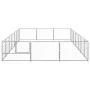 Silberner Zwinger 21 m² Stahl von vidaXL, Hundehütten und Zäune - Ref: Foro24-3082139, Preis: 321,35 €, Rabatt: %