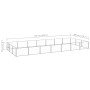 Silberner Zwinger 21 m² Stahl von vidaXL, Hundehütten und Zäune - Ref: Foro24-3082139, Preis: 327,60 €, Rabatt: %