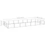 Silberner Zwinger 21 m² Stahl von vidaXL, Hundehütten und Zäune - Ref: Foro24-3082139, Preis: 321,35 €, Rabatt: %