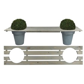 Esschert Design Banco jardinera 180 cm NG71