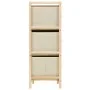 Storage shelf with 6 beige cedar wood fabric baskets by vidaXL, Lockers and storage cabinets - Ref: Foro24-246439, Price: 58,...
