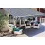 Toldo plegable de operación manual 300 cm azul y blanco by vidaXL, Awnings - Ref: Foro24-275552, Price: 214,00 €, Discount: %