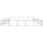 Silberner Zwinger 50 m² Stahl von vidaXL, Hundehütten und Zäune - Ref: Foro24-3082168, Preis: 461,66 €, Rabatt: %