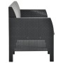 3-seater garden sofa with anthracite gray rattan PP cushions by vidaXL, Garden sets - Ref: Foro24-3067232, Price: 271,10 €, D...