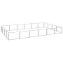 Silberner Zwinger 24 m² aus Stahl von vidaXL, Hundehütten und Zäune - Ref: Foro24-3082152, Preis: 321,35 €, Rabatt: %