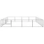 Silberner Zwinger 24 m² aus Stahl von vidaXL, Hundehütten und Zäune - Ref: Foro24-3082152, Preis: 321,35 €, Rabatt: %