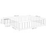 Silberner Zwinger 37,51 m² Stahl von vidaXL, Hundehütten und Zäune - Ref: Foro24-3082248, Preis: 632,04 €, Rabatt: %