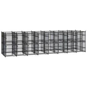 Stahlzwinger für den Außenbereich 14,75 m² von vidaXL, Hundehütten und Zäune - Ref: Foro24-3097943, Preis: 1,00 €, Rabatt: %