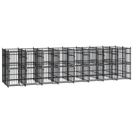 Stahlzwinger für den Außenbereich 14,75 m² von vidaXL, Hundehütten und Zäune - Ref: Foro24-3097943, Preis: 1,00 €, Rabatt: %