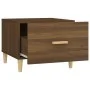 Mesa de centro madera contrachapada roble marrón 50x50x40 cm de vidaXL, Mesas de centro - Ref: Foro24-817535, Precio: 34,17 €...