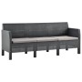 Gartenmöbel-Set 2 Stück anthrazitgraue PP-Rattankissen von vidaXL, Gartensets - Ref: Foro24-3079677, Preis: 406,78 €, Rabatt: %