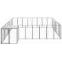 Black kennel 20.57 m² steel by vidaXL, Dog kennels and fences - Ref: Foro24-3082228, Price: 532,16 €, Discount: %