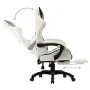 Gaming chair with footrest black and white synthetic leather by vidaXL, Office chairs - Ref: Foro24-287995, Price: 158,44 €, ...