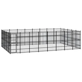 Steel outdoor kennel 36.86 m² by vidaXL, Dog kennels and fences - Ref: Foro24-3097992, Price: 1,00 €, Discount: %