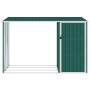 Green galvanized steel firewood garden shed 245x98x159 cm by vidaXL, Sheds - Ref: Foro24-46293, Price: 151,55 €, Discount: %