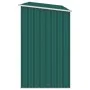 Cobertizo jardín de leña acero galvanizado verde 245x98x159 cm de vidaXL, Cobertizos - Ref: Foro24-46293, Precio: 161,73 €, D...