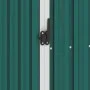 Cobertizo jardín de leña acero galvanizado verde 245x98x159 cm de vidaXL, Cobertizos - Ref: Foro24-46293, Precio: 161,73 €, D...