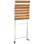 Klappbare Cafeteriastühle, 2 Stück, Stahl und massives Akazienholz von vidaXL, Gartenstühle - Ref: Foro24-319974, Preis: 81,5...