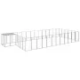 Silver kennel 22.99 m² steel by vidaXL, Dog kennels and fences - Ref: Foro24-3082223, Price: 516,25 €, Discount: %