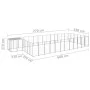 Silberhütte 22,99 m² Stahl von vidaXL, Hundehütten und Zäune - Ref: Foro24-3082223, Preis: 521,01 €, Rabatt: %