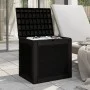 Black polypropylene garden storage box 55.5x43x53 cm by vidaXL, Outdoor storage boxes - Ref: Foro24-364178, Price: 77,11 €, D...