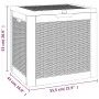 Black polypropylene garden storage box 55.5x43x53 cm by vidaXL, Outdoor storage boxes - Ref: Foro24-364178, Price: 77,11 €, D...