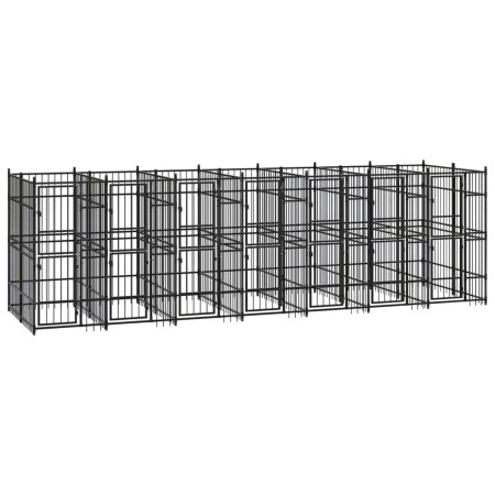 Stahl-Außenzwinger 12,9 m² von vidaXL, Hundehütten und Zäune - Ref: Foro24-3097942, Preis: 1,00 €, Rabatt: %