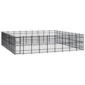 Stahlzwinger für den Außenbereich 74,65 m² von vidaXL, Hundehütten und Zäune - Ref: Foro24-3098007, Preis: 1,00 €, Rabatt: %