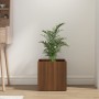 Jardinera de madera contrachapada marrón roble 40x40x40 cm de vidaXL, Maceteros y jardineras - Ref: Foro24-820501, Precio: 36...
