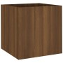 Jardinera de madera contrachapada marrón roble 40x40x40 cm de vidaXL, Maceteros y jardineras - Ref: Foro24-820501, Precio: 36...