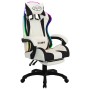 Gaming-Stuhl mit RGB-LED-Leuchten, Kunstleder schwarz und weiß von vidaXL, Bürostühle - Ref: Foro24-288015, Preis: 190,94 €, ...