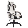 Gaming-Stuhl mit RGB-LED-Leuchten, Kunstleder schwarz und weiß von vidaXL, Bürostühle - Ref: Foro24-288015, Preis: 190,94 €, ...