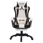 Gaming chair with RGB LED lights, black and white synthetic leather. by vidaXL, Office chairs - Ref: Foro24-288015, Price: 19...